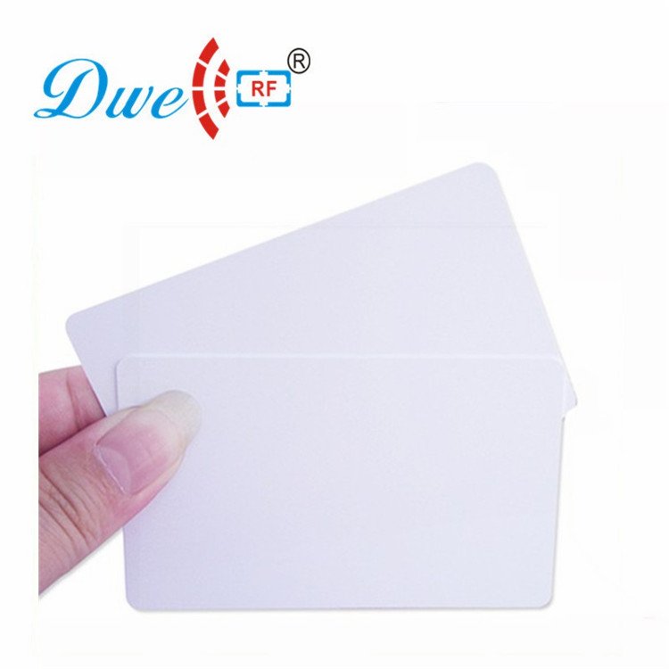 ISO14443A 13.56mhz Mf 1k proximity F08 white blank pvc rfid cards