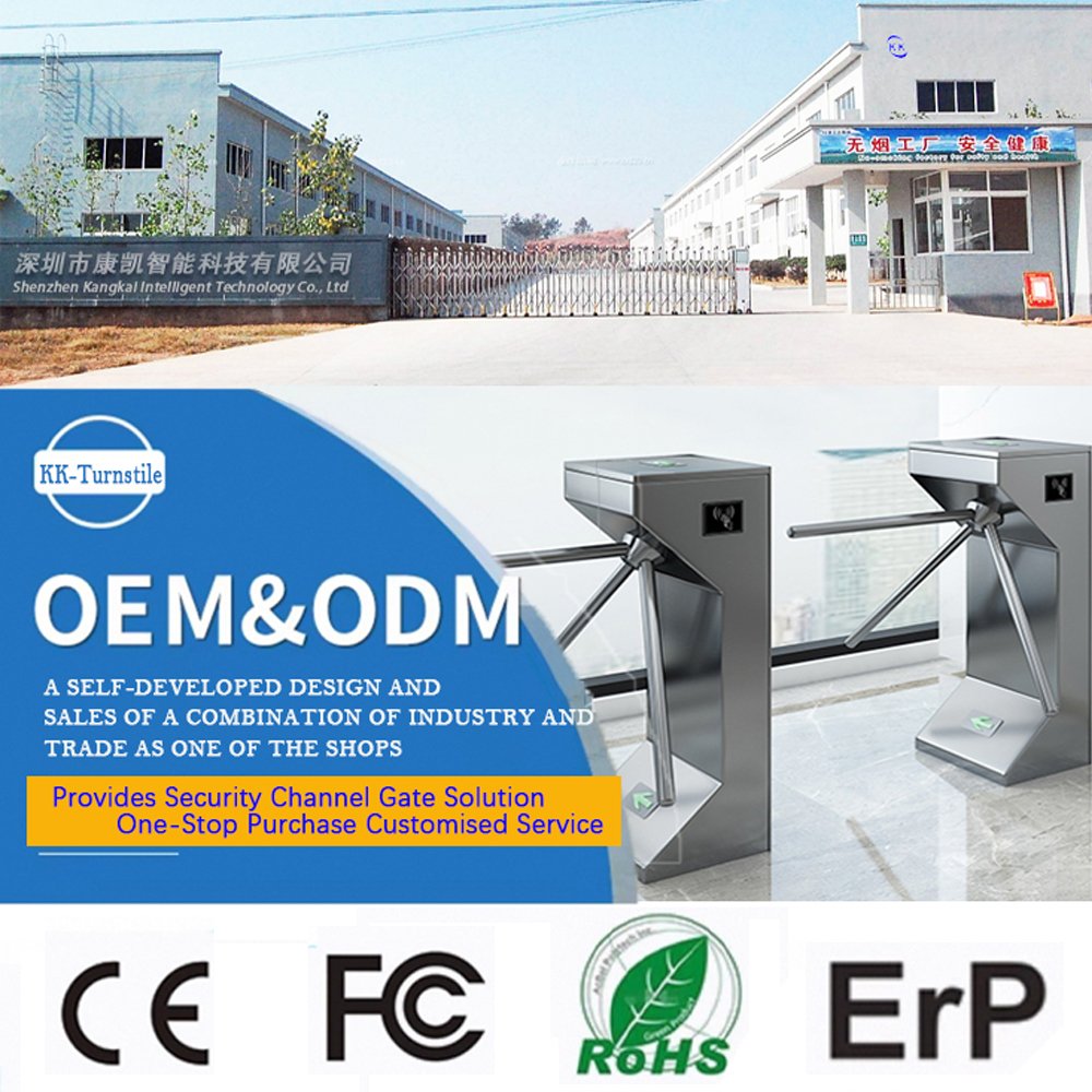 Kangkai 304 Stainless Steel Rfid Access Control Subway Card Swiping Channel Shopping Mall Office Building Swing High Speed Gate