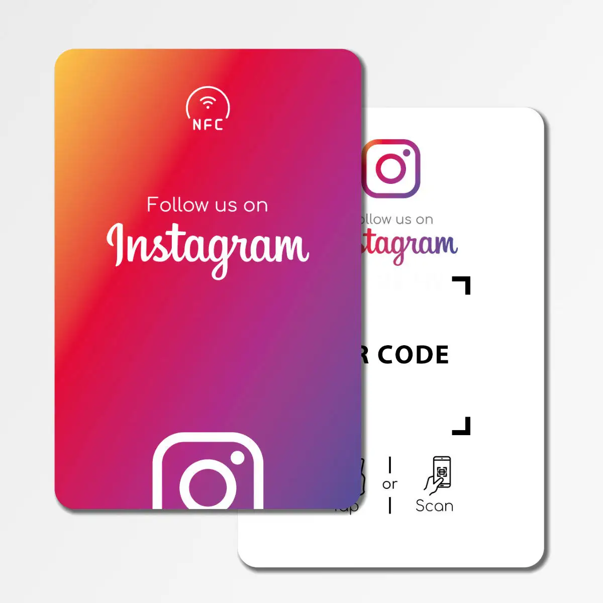 Customized 13.56Mhz RFID NFC Business Card Offset Printing Waterproof Mini Tag with QR Code for Google Links Google Review