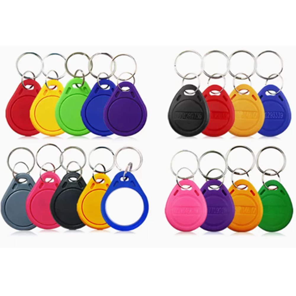 Waterproof Abs Contactless Rfid Keyfob Hotel Key Tag Fob 13.56mhz Key Fob 125 Khztk4100 Em4305 Rfid Key