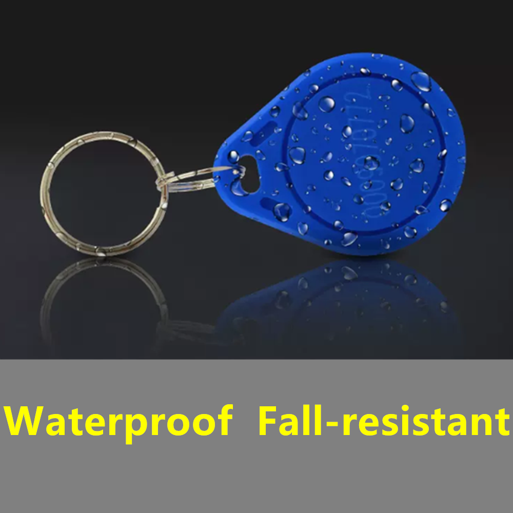 Waterproof Abs Contactless Rfid Keyfob Hotel Key Tag Fob 13.56mhz Key Fob 125 Khztk4100 Em4305 Rfid Key