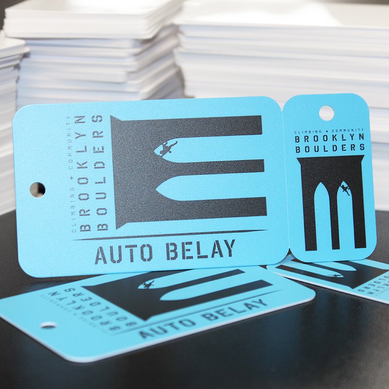 Custom Printed Card and Key Tag Diecut Combo Key Chain Cards for Loyalty & Membership