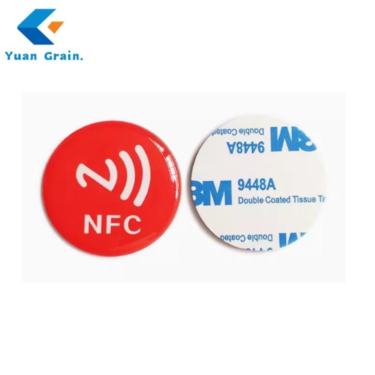 Waterproof NFC Keychain RFID Keychain Coin Label 13.56MHz UID Variable Token Label NFC Keychain Epoxy Label