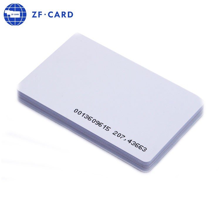 Black Magnetic Stripe ICODE(R) SLI-X 13.56Mhz Chip White Cards Manufacture Access Control RFID Card