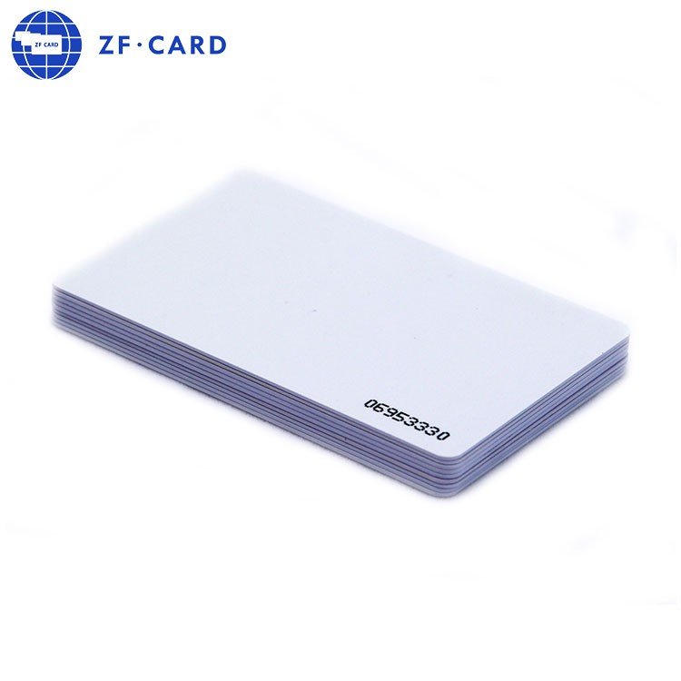 Black Magnetic Stripe ICODE(R) SLI-X 13.56Mhz Chip White Cards Manufacture Access Control RFID Card