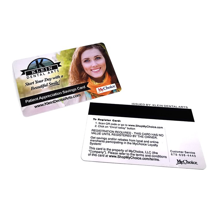 Customized Unique PVC Plastic Access Control Cards Transparent Magnetic Stripe Design