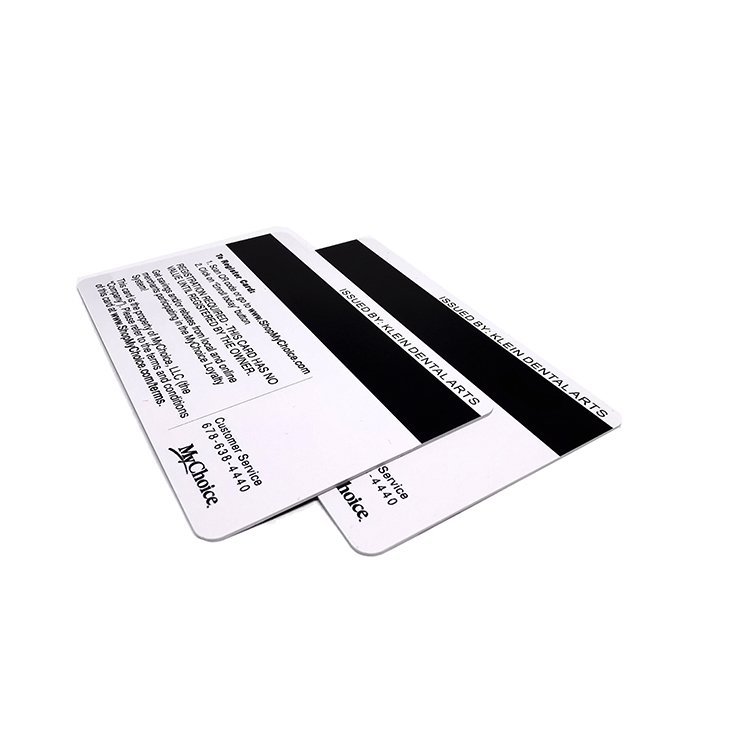 Customized Unique PVC Plastic Access Control Cards Transparent Magnetic Stripe Design