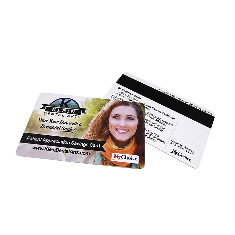 Customized Unique PVC Plastic Access Control Cards Transparent Magnetic Stripe Design