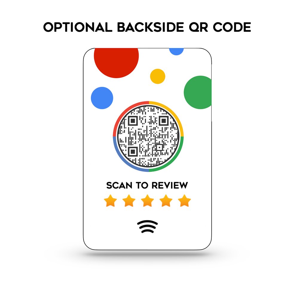 Custom Printed Access Control Card with NFC NTAG213 215 NFC Card for Google Reviews Collection