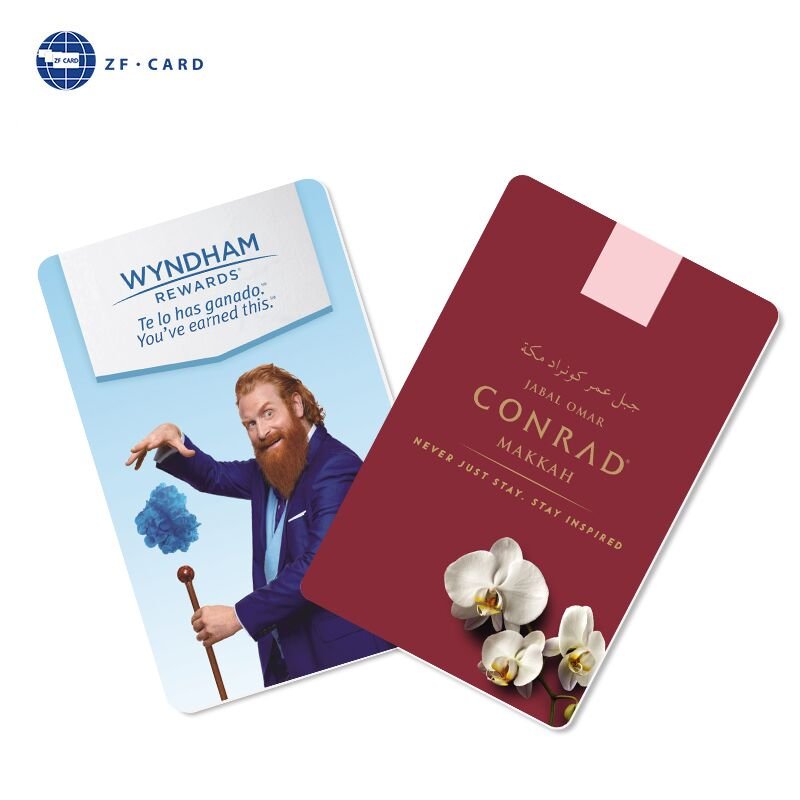 MIFARE(R) Classic 1K contactless IC Chip Hotel Rfid Key Card For Access Control