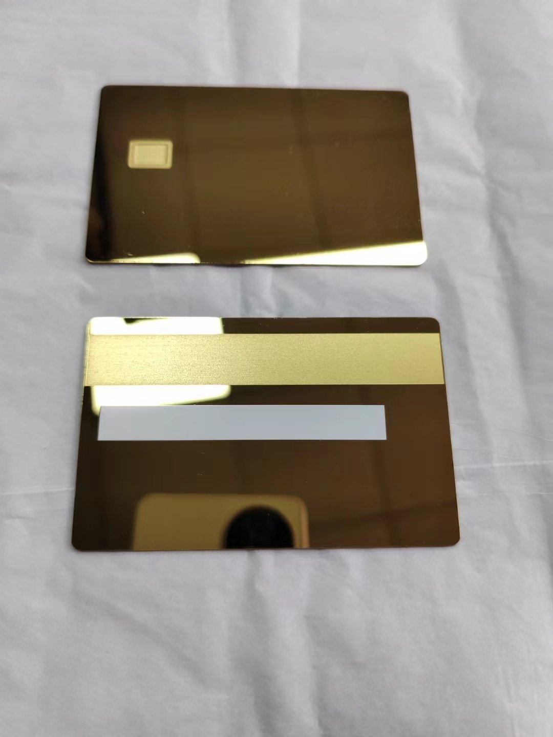 Custom Smart Matte Gold Metal Business Card Blank With Nfc Access Control Cards Nfc Visit Card