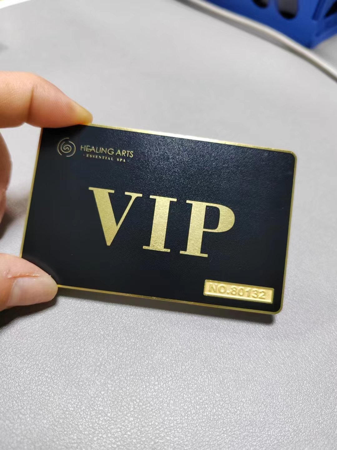 Custom Smart Matte Gold Metal Business Card Blank With Nfc Access Control Cards Nfc Visit Card