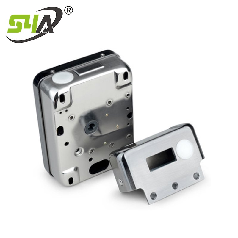Electric Rim Lock With Remote Control Button and Card to open the door for access control system