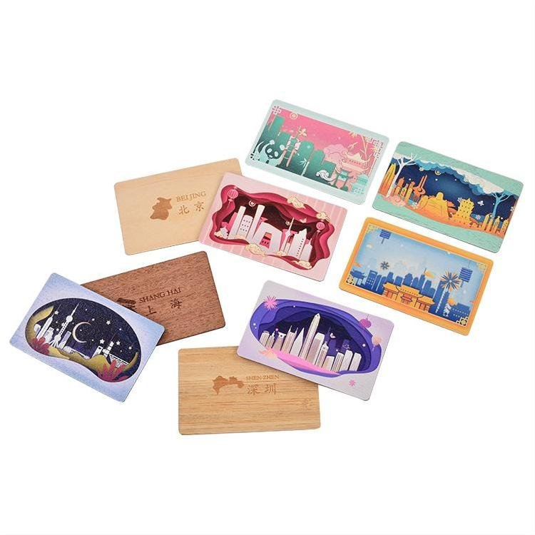 EXW Custom, Engraving, Printing walnut Material Custom Wooden Business Card