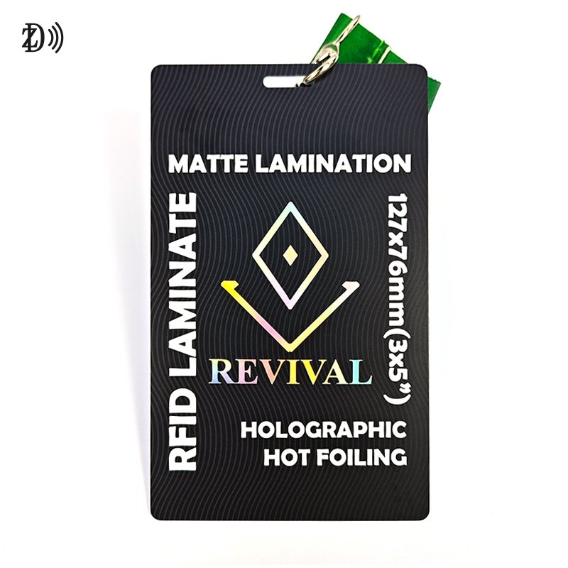 Customized Printing Identification Card Access Control RFID ID Lanyard Badge Card