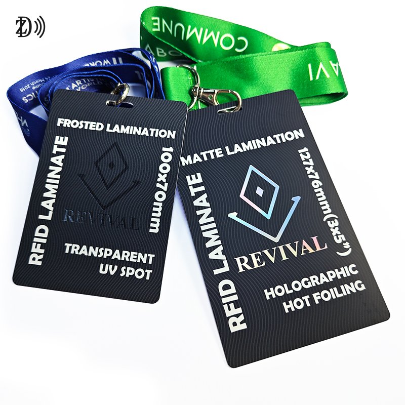 Customized Printing Identification Card Access Control RFID ID Lanyard Badge Card