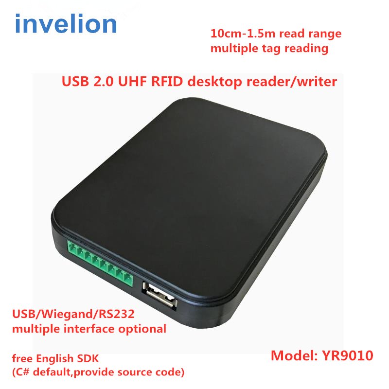 865~868Mhz 902-928MHZ usb reader writer uhf rfid for personal access control system touch reading with sample card