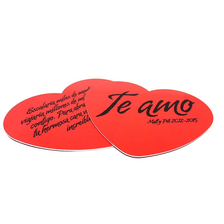 Custom Die Cut Greeting Card with Heart Shape Made of Plastic NFC & RFID Communication Interface 13.56MHz Frequency