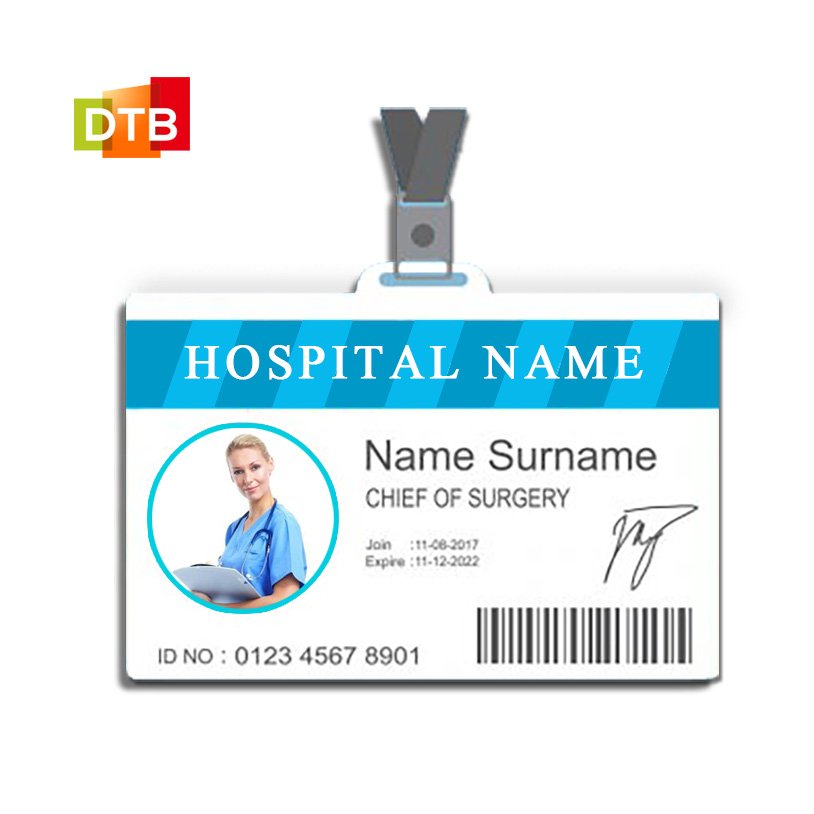 Custom Printing NTAG 213/215/216 Chip 13.56MHz RFID Plastic Badge ID Card