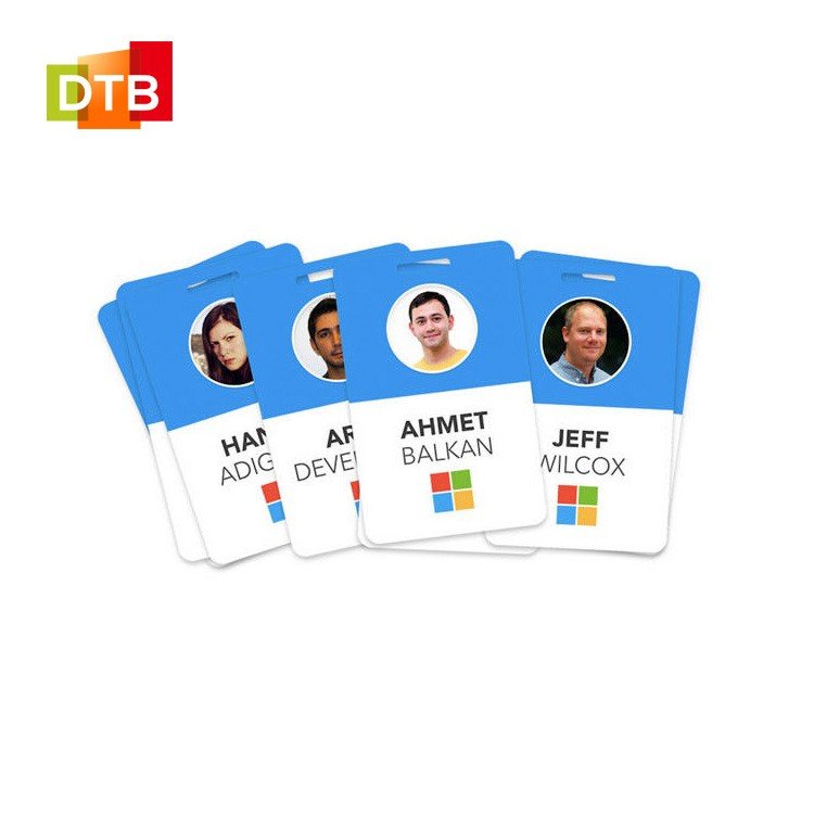 Custom Printing NTAG 213/215/216 Chip 13.56MHz RFID Plastic Badge ID Card