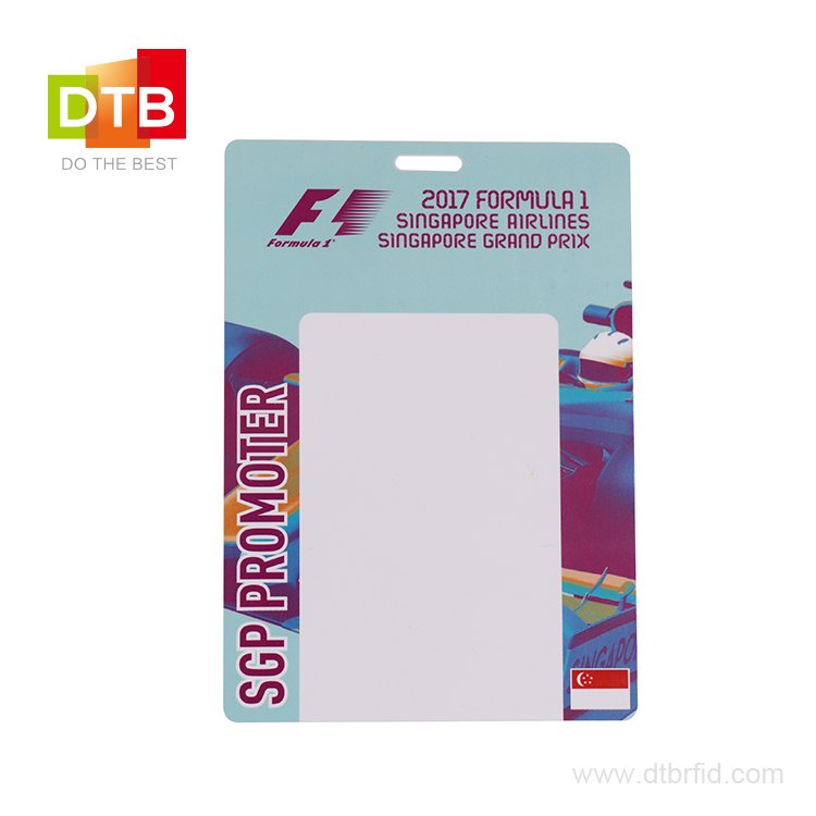 Custom Printing NTAG 213/215/216 Chip 13.56MHz RFID Plastic Badge ID Card