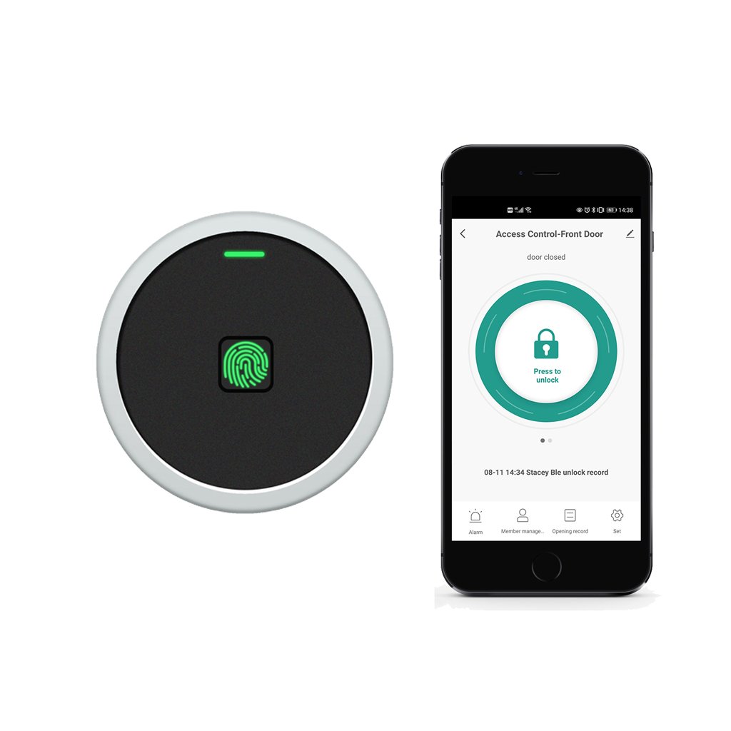 Secukey Cheap SF7-BT Waterproof Smart Bluetooth Tuya app Access Control Standalone Biometric Fingerprint 125KHz Card RFID Reader