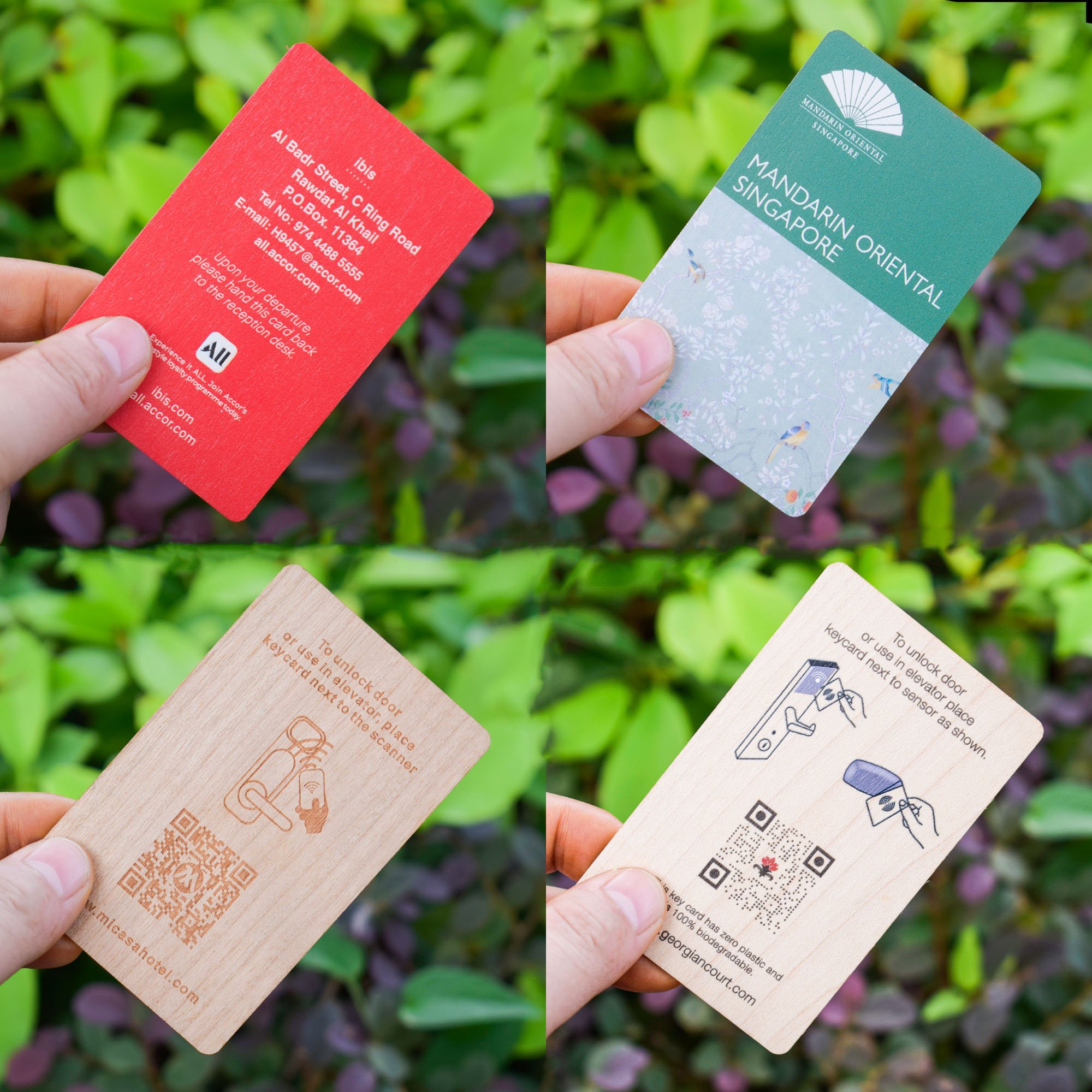 Customized UV printing laser engraving smart RFID wooden hotel key card NFC access control cards