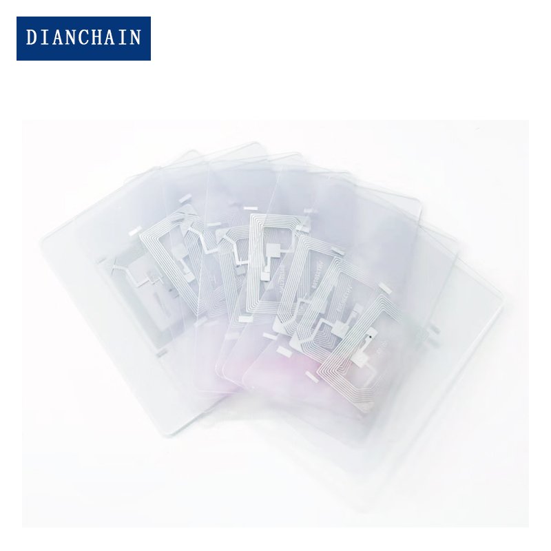 Custom Printing 13.56MHz Programmable Clear NFC Business Card Plastic Transparent Card For Access Control