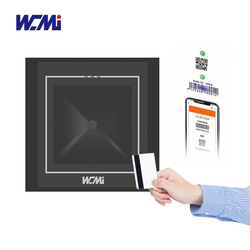Hot Sale 1D 2D QR + NFC RFID 13.56MHz Card Reader with USB Wiegand RS232 RS485 Interface Embedded Mounted QR Reader