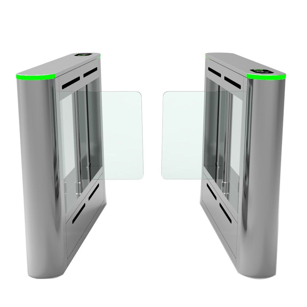 Bosiny Channel Barrier Swipe RFID Card Access Control Luxury Swing Turnstile Gate Pedestrian For Hotel Office building