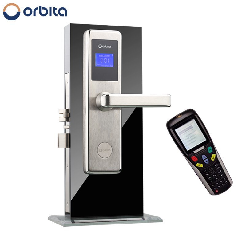 Hotel RFID Lock Security waterproof and stainless hotel lock with fine handle-durable quality