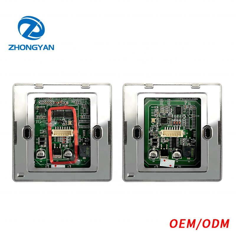 14443A 13.56MHz MF IC Card RS232 485 UART Interface Metal Touch Keyboard RF Access Control Card Reader