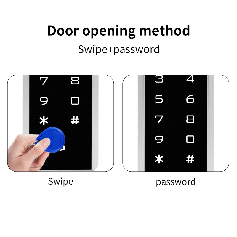 Bosiny Mini 125Khz RFID Keypad Touch Access Control System WG26 Access Controller Keyboard for Home Security
