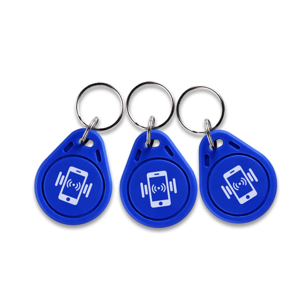 RZX Wholesale 125KHz TK4100 Blue ABS LF Keyfobs For Access Card Keychain