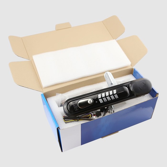 Dual Security Smart Card + NumPad for 2 factor authentication server cabinet rack access control lock