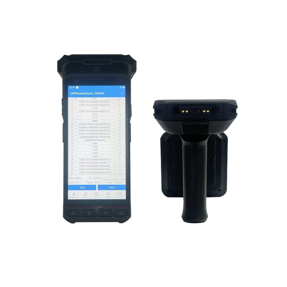 Circular Polarized 2M 6M Mid Range 5 Meter 4M 8M Short Range 3 Meter Uhf Reader Rfid Handheld Terminal For Jewlery Inventory