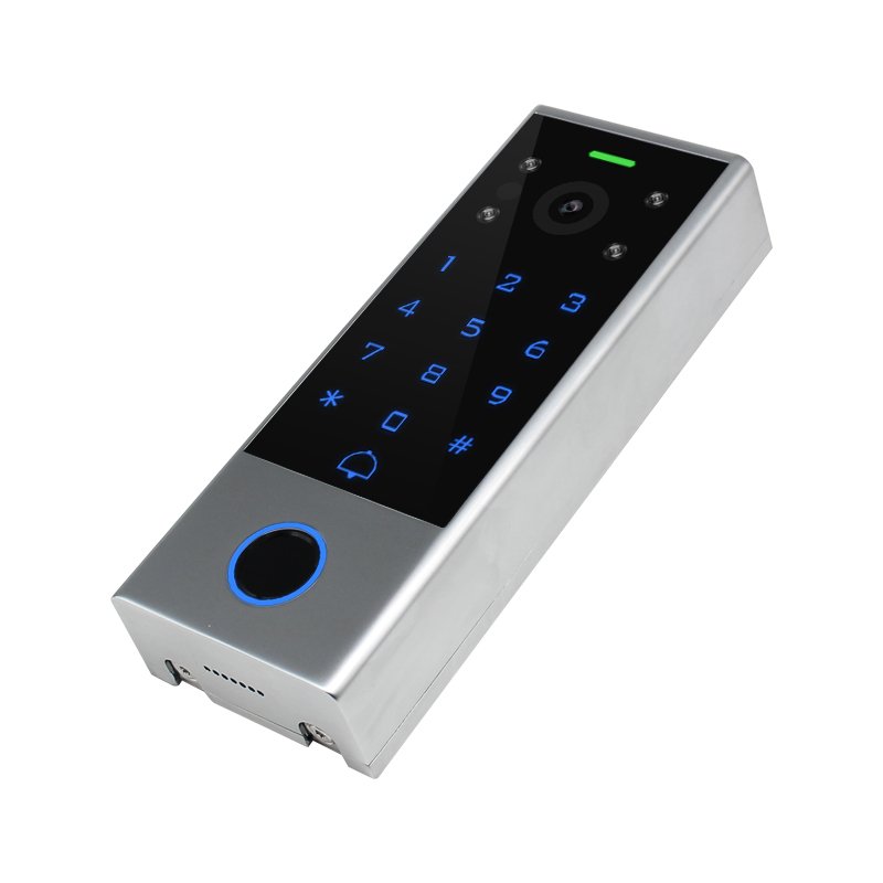 Newest Smart WiFi Video Intercom Access,Waterproof Digital Touch Keypad Access Control Fingerprint Door Lock with Tuya App