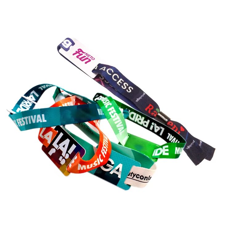 Disposable wristband rfid frequency 960 wristband rfid 125 rfid card with polyester wristband