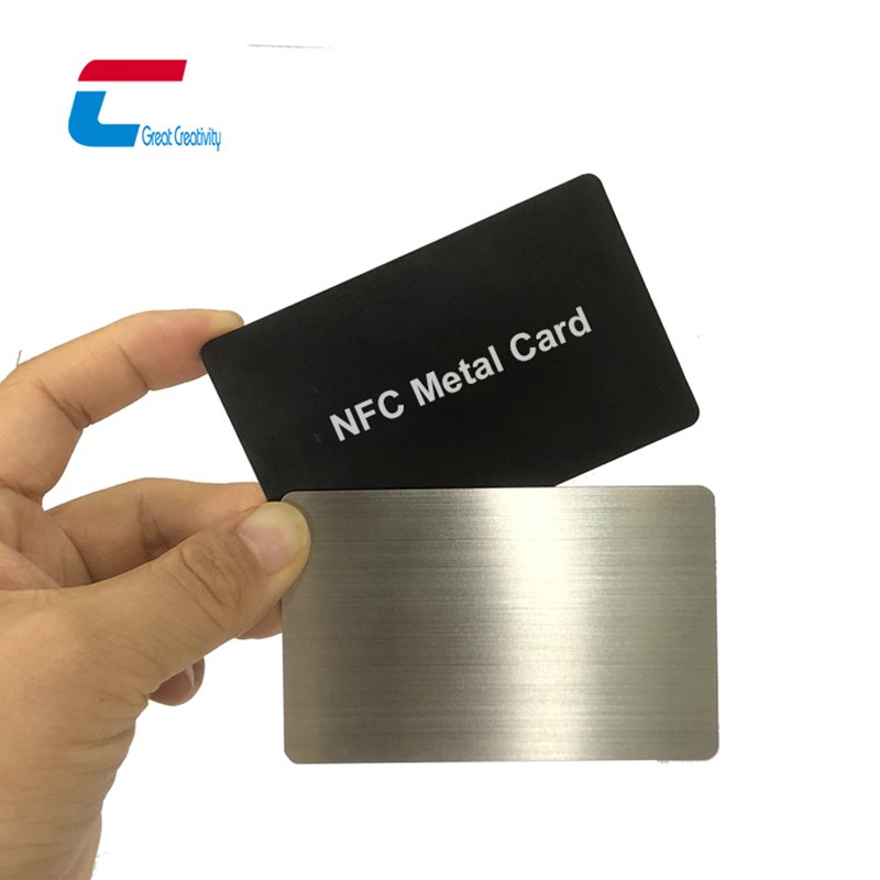 Factory Direct Customized Smart Business NFC Metal Card Black Silver Rose Gold Metal Card with NFC Chip
