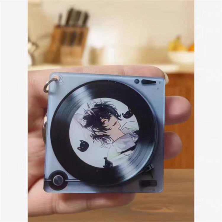 Top Quality Printed Smart Chip Embedded Tag Music Album Nfc Key Chain For Fun