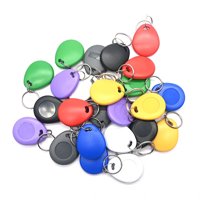 Waterproof RFID Key Fob125KHz NFC Tags Keyfob Rewritable Proximity RFID Card Key Fobs for Access Control