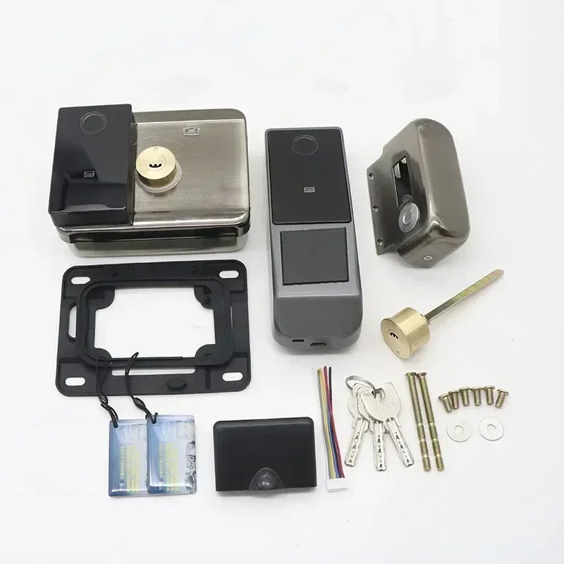 Cerradura Inteligente Outdoor access control waterproof wireless remote control TTlock tuya NFC gate yard door smart RIM lock