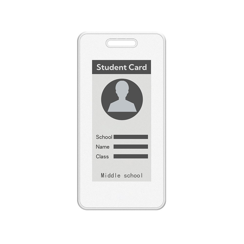Factory Sales Wireless NFC Tag No Battery E-Paper ID Card for School Student ID,Office Messenger Card,E-Name Business Card