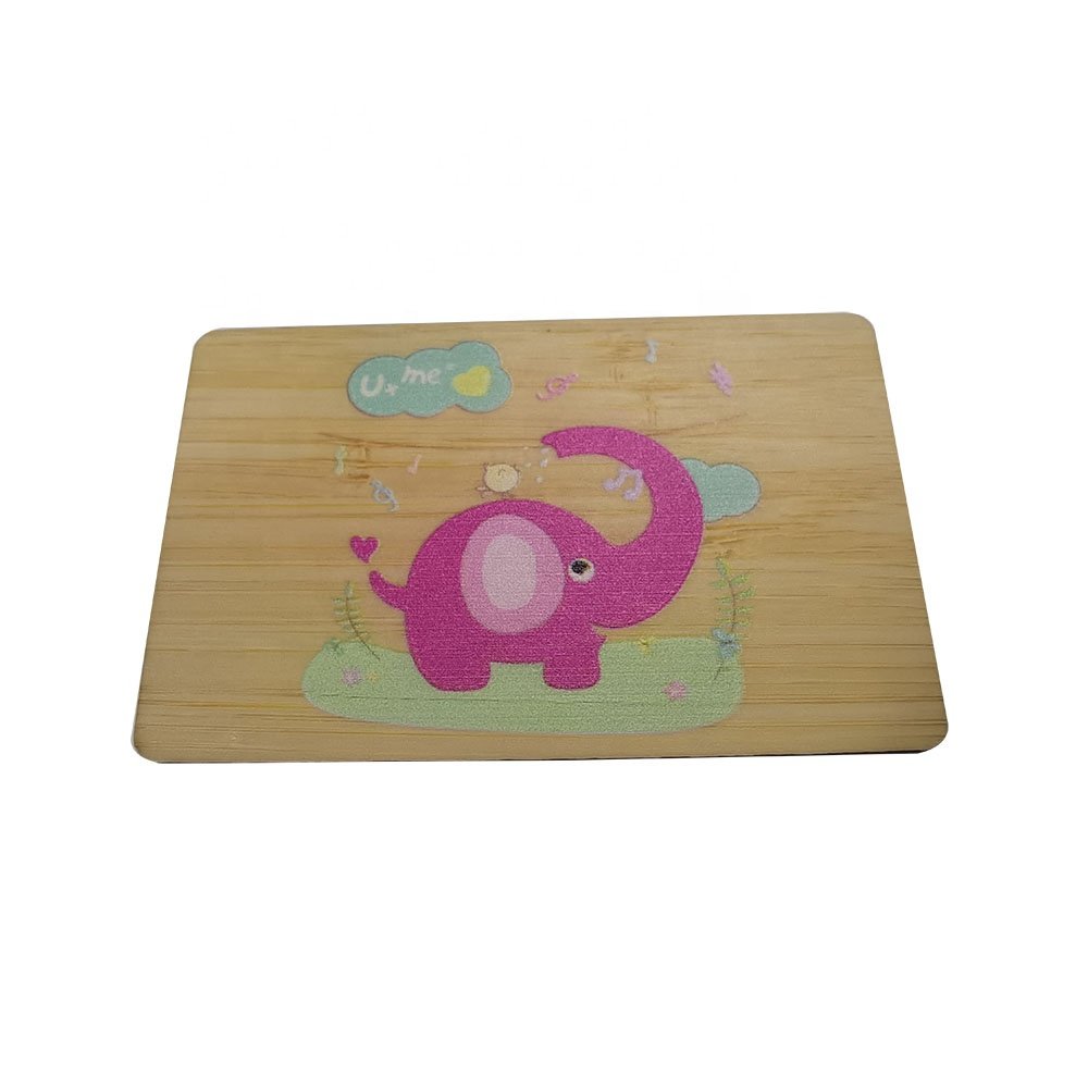 1.48mm Thickness RFID Wood Card MlFARE 1K S50 13.56mhz NFC Wooden Card