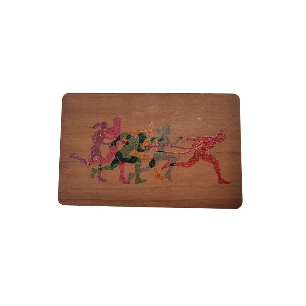 1.48mm Thickness RFID Wood Card MlFARE 1K S50 13.56mhz NFC Wooden Card
