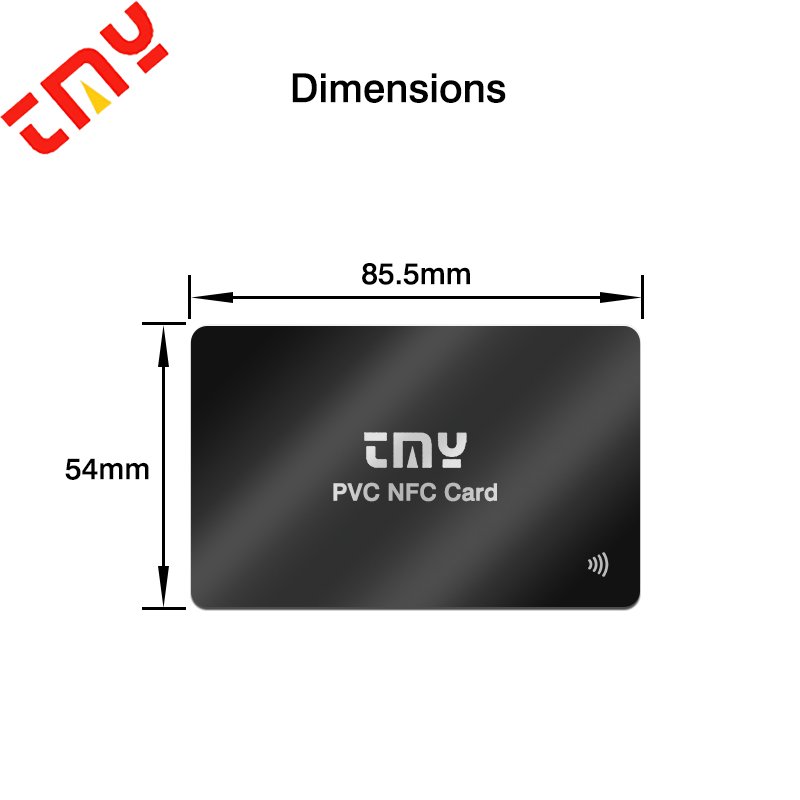 OEM ODM Contactless Custom CR80 Printing Plastic 13.56Mhz Blank Card 213 215 216 Smart PVC NFC Business Card