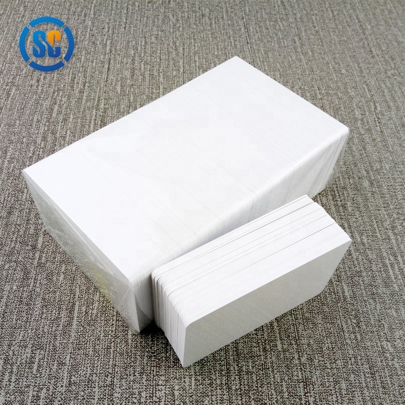 Blank Access Control Card glossy white Printable PVC Door Cards 13.56mhz high frequency rfid business card