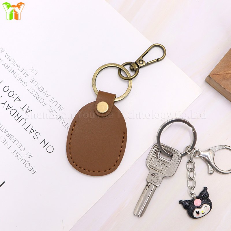 YY Leather Access Control card Protective Case Keychain Fashion Pet Pendant Accessories Leather Key Chain, Coin Case, Key Case