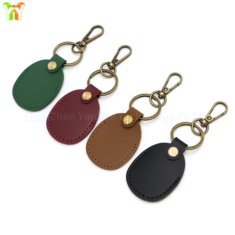 YY Leather Access Control card Protective Case Keychain Fashion Pet Pendant Accessories Leather Key Chain, Coin Case, Key Case