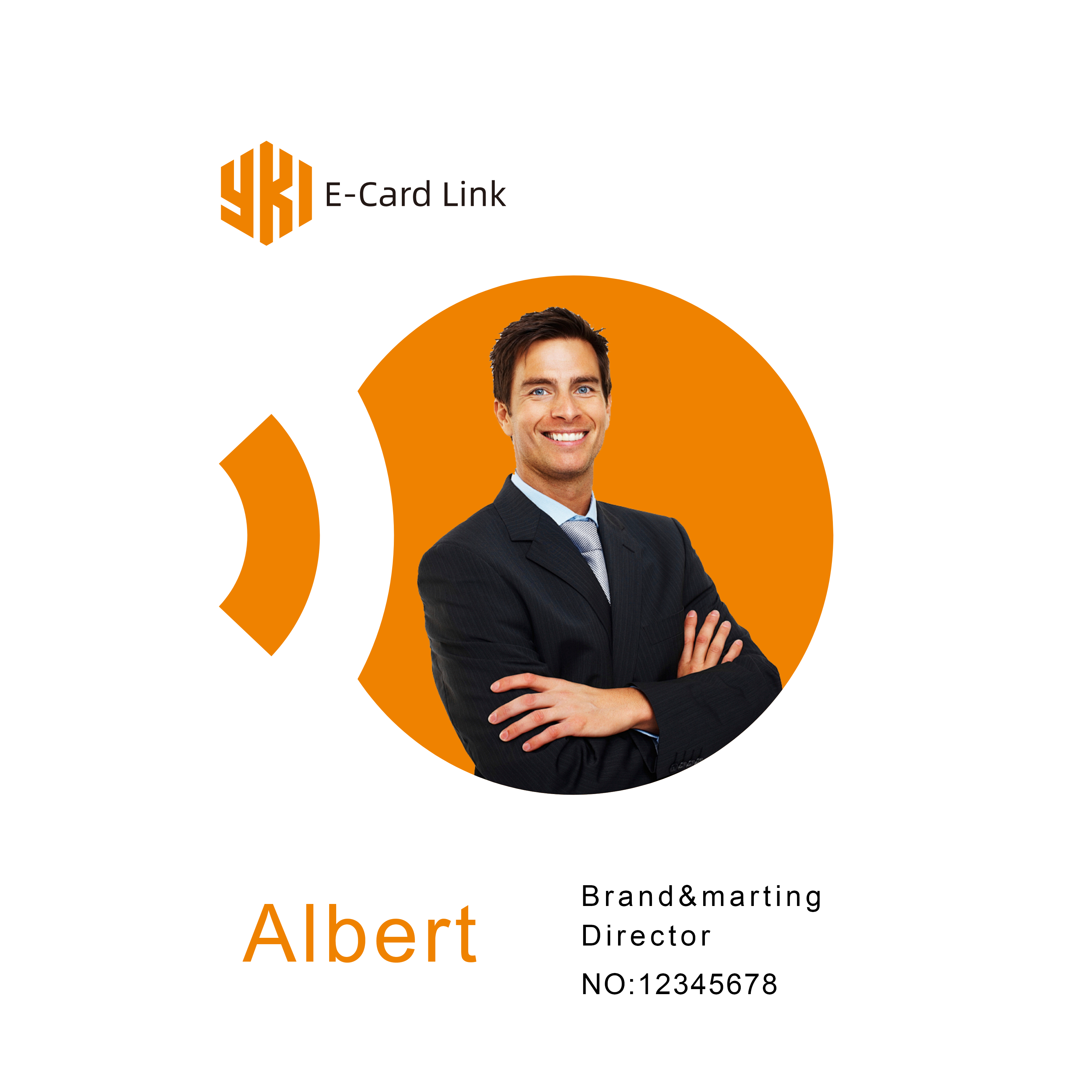 Plastic Photo RFID NFC Pvc Hanging ID Card Digital Identification business cards Employee Card for access control